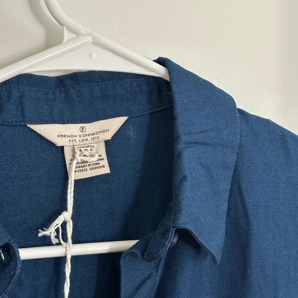 French Connection Navy Midi Dress - Picture 6 of 7